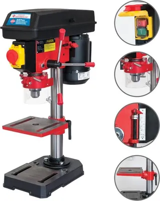 Zdjęcie produktu dla Airpress Kolomboormachine 16-580 Wiertarko-prasa 13mm/B16 160x160 300x195 230V-50Hz
