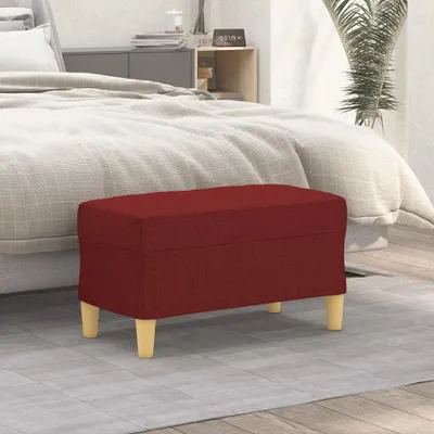 Produktbild von The Living Store Sitzbank Weinrot 70x35x41 cm Stoff