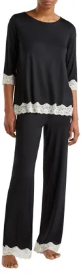Productafbeelding van United Colors of Benetton dames, top voor pyjama, maat M/L, model 3z123m07e, zwart, maat S