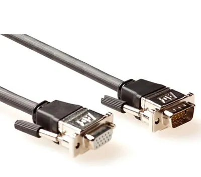 Obrázok produktu pre ACT VGA m/f 3m, 3 m, VGA (D-Sub), VGA (D-Sub), Čierna, Samec/Samica
