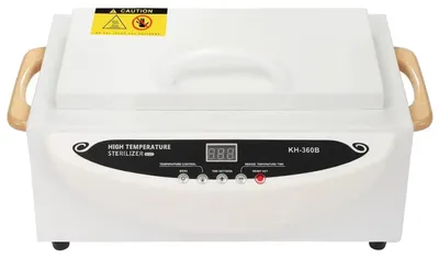 Obrázok produktu pre Sterilizátor suchým teplom – Nástroj na nechty – Vysoká teplota 250 °C – Časovač 0–90 min – 500 W – Nerezová oceľ – Slonovinová farba