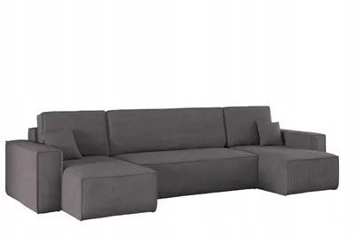 A modular U-shaped sectional sofa with a chaise lounge on each end and an ottoman in front.