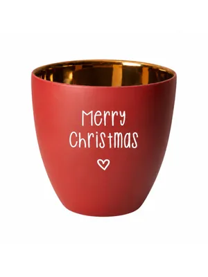 Produktbild von ASA xmas Windlicht Merry Christmas rot 8cm