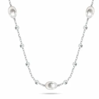 Immagine prodotto di Affascinante collana in argento con perle vere NCL215W