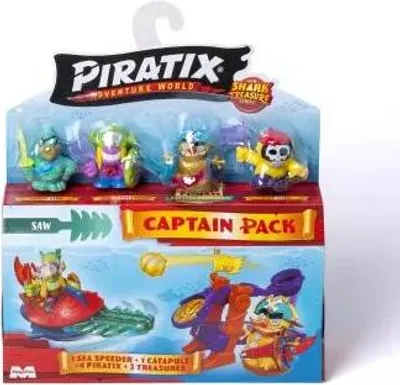 Zdjęcie produktu dla MBX PIRATIX Zestaw Skarbów - Odkryj morskie przygody z 6 wyjątkowymi figurkami