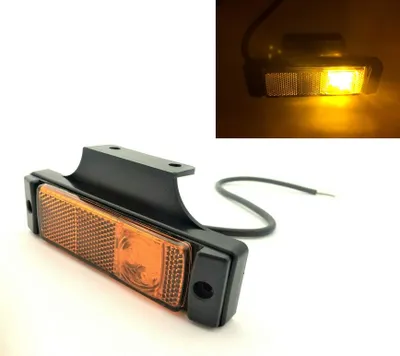 Produktbild von Orange LED Umrissleuchte Begrenzungsleuchte Positionsleuchte LKW PKW E9 12/24 V