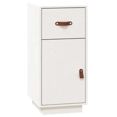 Obrázok produktu pre vidaXL Príborník biely 34x40x75 cm Masívne borovicové drevo