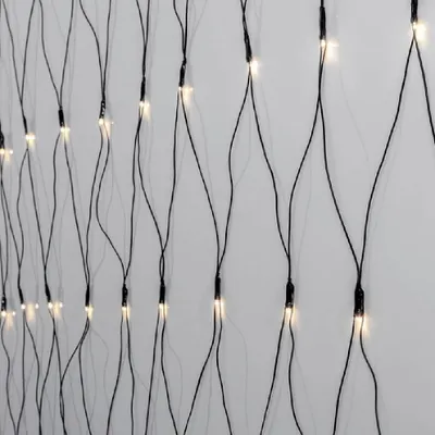 Produktbild von LED Lichternetz  200er crispy ice white 3x3m Kabel schwarz IP44 außen 594-42
