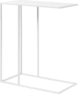 Produktbild von Blomus Beistelltisch Fera, Sofatisch, Beistell Tisch, Stahl pulverbeschichtet, White, 80 x 85 x 35 cm, 66199