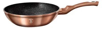 Produktbild von Berlinger Haus BH-1512 Rosegold Metallic LINE WOK 28CM Wokpfanne, 28 cm max. Durchmesser, Aluminium, Induktionsherd-geeignet, Antihaftbeschichtung