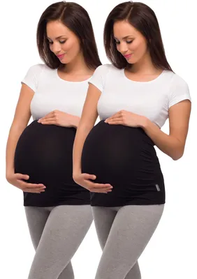 Produktbild von Be Mammy Damen Bauchband 04 2er Pack (2 x Schwarz, L)