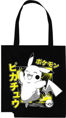 Obrázek produktu pro ABYstyle Pokemon, Unisex, Kabelka, Černá, Obrázek, Černá, Bavlna