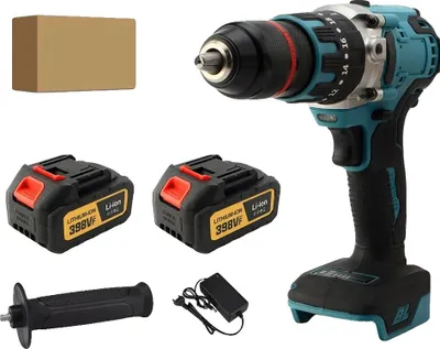 Immagine prodotto di Trapano a percussione, motore brushless, coppia elevata, 2 batterie