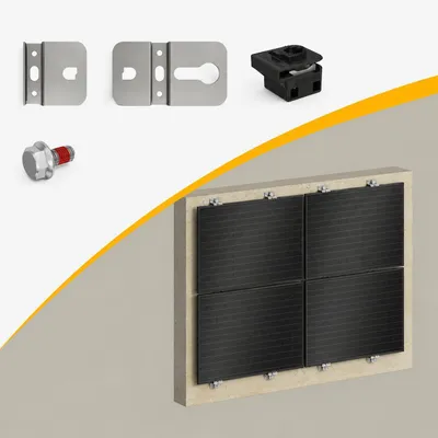Produktbild von Powerness® Fischer Fassadenhalterung für Balkon (4 Set) 0% MwSt