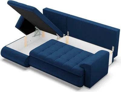 Produktbild von Links Ecksofa mit Schlaffunktion FORESTA, Sofa mit bettkasten 230x159cm, Cord, Grün