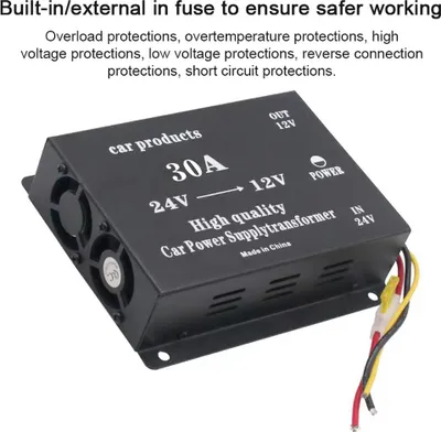 Zdjęcie produktu dla Reduktor napięcia DC z 24 V na 12 V, regulator buck, transformator, konwerter, falownik