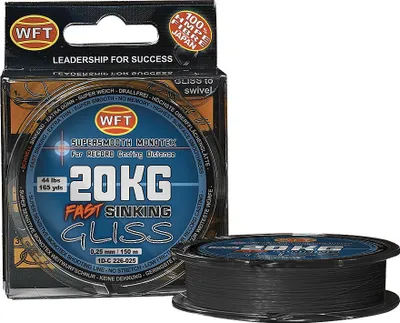 Produktbild von WFT Schnur Gliss Monotex Fast Sinking Länge 300m ø 0,14mm