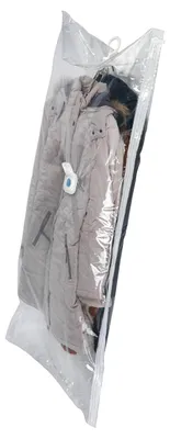 Produktbild von WENKO 2er Set Vakuum L XL Kleider Sack Aufbewahrung Kleidung Platzsparend 70x105