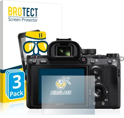 Produktbild von 3x BROTECT Schutzglas für Sony Alpha 7R III Schutzfolie Panzer Folie Glas Display Schutz klar