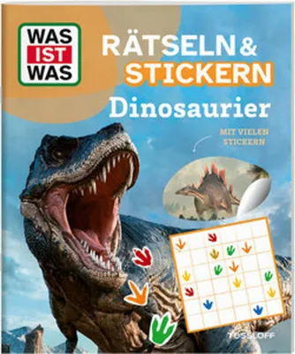 Produktbild von WAS IST WAS Rätseln und Stickern: Dinosaurier