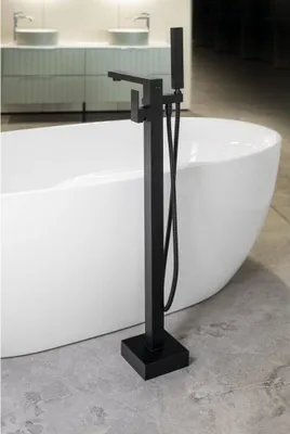 Immagine prodotto di Miscelatore per vasca freestanding CUBEMIX, nero opaco