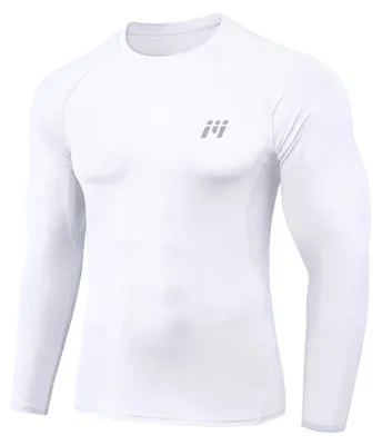 Produktbild von MEETWEE Kompressionsshirt Herren, Langarm, atmungsaktiv, für Sport und Fitness