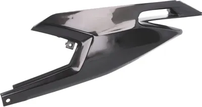 Zdjęcie produktu dla Obudowa boczna Derbi, lewa, czarna, bez zdobień, oryginalna (OEM) do skuterów Aprilia SX 50, RX 50