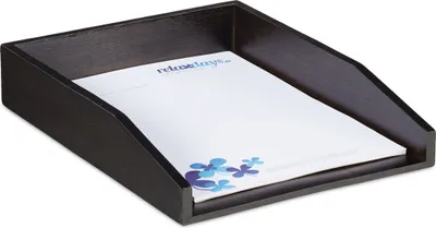 Zdjęcie produktu dla relaxdays bambusowa taca na dokumenty brązowa