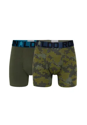 Produktbild von CR7 Ronaldo Jungen Boxershort 2er Doppelpack – ActionBrown, Größe:10-12