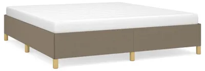 Produktbild von vidaXL Bettgestell ohne Matratze Taupe 160x200 cm Stoff