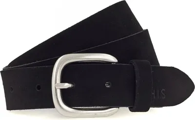 Produktbild von H.I.S Leder Gürtel 30mm Leather Belt W75 Black schwarz