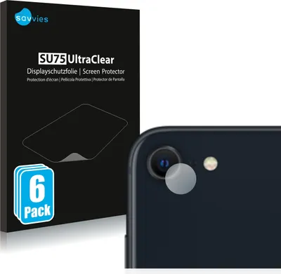 Produktbild von 6x Für Apple iPhone SE 3 2022 (NUR Kameraschutz) Schutzfolie Savvies Displayschutz Display Schutz Folie Klar Transparent