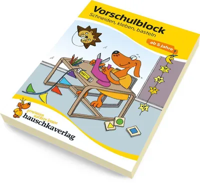 Obrázok produktu pre Vorschulblock ab 5 Jahre für Junge und Mädchen - Schneiden, kleben, basteln