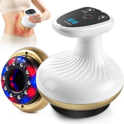 Produktbild von Elektrisches Schröpfgerät, Gua-Sha-Massage, 9 einstellbare Intensitätsstufen, Hautstraffung, Ganzkörper-Elektromassager, USB, für Arme, Beine, Rücken