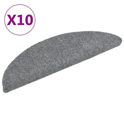 Produktbild von Selbstklebende Treppenmatten 10 Stk. Hellgrau 56x17x3 cm