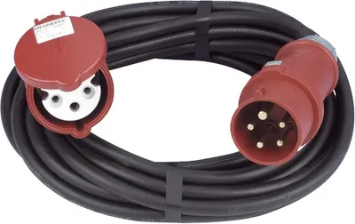 Image de REV 0577740555 Câble de rallonge électrique 16 A noir 10 m (0577740555)