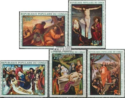 Produktbild von Briefmarken Kongo (Brazzaville) 1971 Mi 282-286 (kompl.Ausg.) postfrisch Ostern