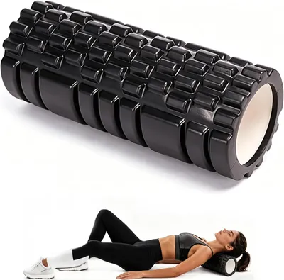 Imagen del producto de Rodillo de masaje para fascia, de 30 x 10 cm, para la relajación muscular, ideal para la espalda y las piernas