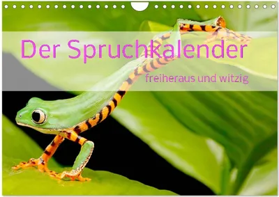 Produktbild von Der Spruchkalender - freiheraus und witzig (Wandkalender 2026 DIN A4 quer), CALVENDO Monatskalender