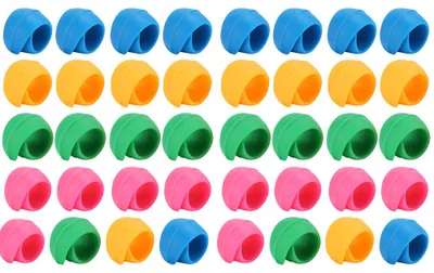 Produktbild von 40 Stück Spulenhalter aus Silikon, bunte Spulenklammern für Nähgarn-Zubehör