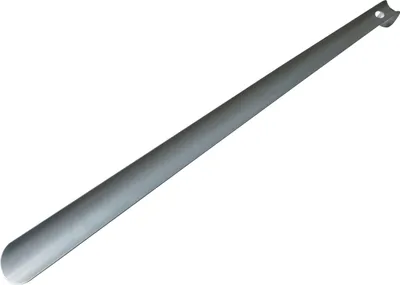 Produktbild von Langer Aluminium Schuhanzieher 58 cm mit Aufhängöse für bequemes Anziehen