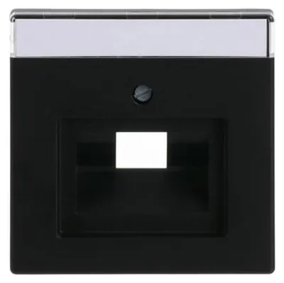 Produktbild von Busch-Jaeger 1710-0-3912, Schwarz, konventionell, Jede Marke, 63 mm, 63 mm, 1 Stück(e)