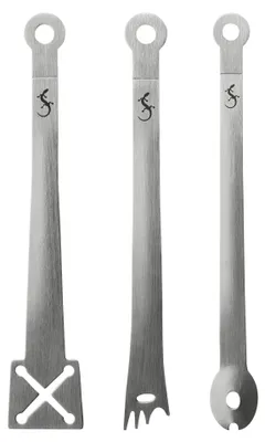 Antipasti-Zangen Set 3er-Pack, Edelstahl, spülmaschinengeeignet