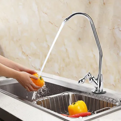 Obrázek produktu pro Kuchyňská baterie ze zinkové slitiny, 1/4", chromová, s filtrem na pitnou vodu s reverzní osmózou (RO)