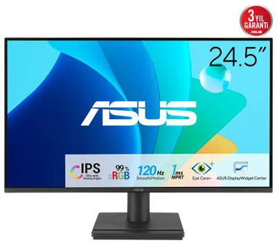 Image de ASUS VA259HGA computer monitor 62.2 cm (24.5") 1920 x 1080 pixels Full HD LCD Black
