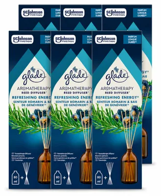 Produktbild von 6 x Glade Aromatherapy Duftstäbchen Refreshing Energy - 80 ml - Vorteilspackung - 6 Stücke
