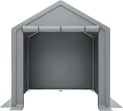 Image de Abri à outils 190x170x200cm, garage à vélo, abri à outils, tente de garage, abri de jardin tente de stockage abri à vélo tente à outils garage de stockage, gris foncé