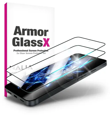 Obrázek produktu pro Ochranné sklo "ArmorGlassX" pro Google Pixel 11 / 11 Pro - 2 kusy / Ultra průhledné / Živé barvy / Kompatibilní s pouzdry - Průhledné s černým rámečkem