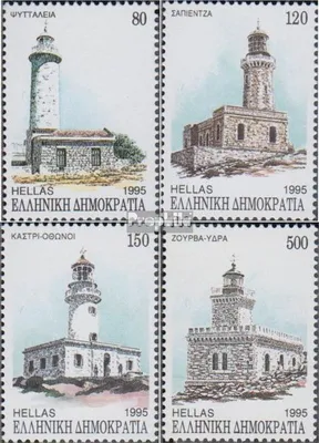 Produktbild von Briefmarken Griechenland 1995 Mi 1892-1895 (kompl.Ausg.) postfrisch Leuchttürme