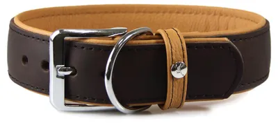 Produktbild von Das Lederband Hundehalsband Vancouver mocca/caramel, Länge: 65 cm / Breite: 40 mm